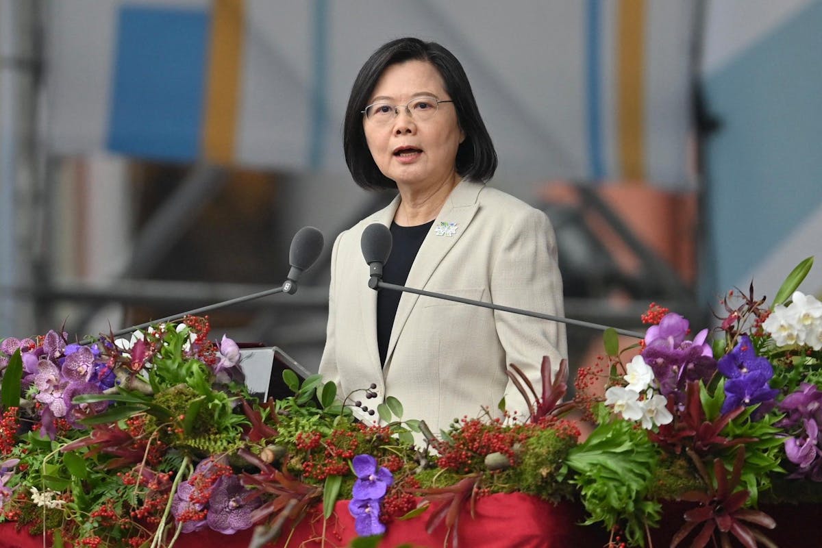 Tsai Ing-wen à Taipei le 10 octobre 2022.