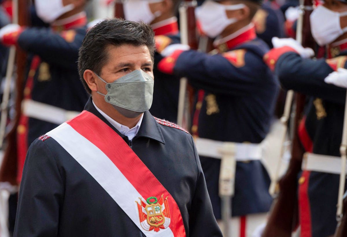 Le président péruvien Pedro Castillo, à Lima, le 15 mars 2022.