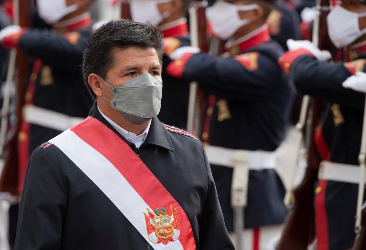 Le président péruvien Pedro Castillo, à Lima, le 15 mars 2022.