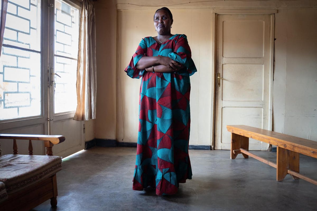 La thérapeute Emilienne Mukansoro, 53 ans. Elle-même survivante du génocide, elle travaille depuis plus de 18 ans avec des femmes victimes de viols.