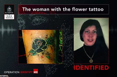 «La femme à la fleur tatouée» identifiée 31 ans après