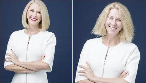 Tracey Spicer avant et après.