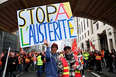 Des milliers de manifestants contre «l'austérité» à Bruxelles
