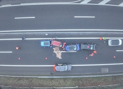 Six voitures impliquées dans un carambolage sur l'autoroute