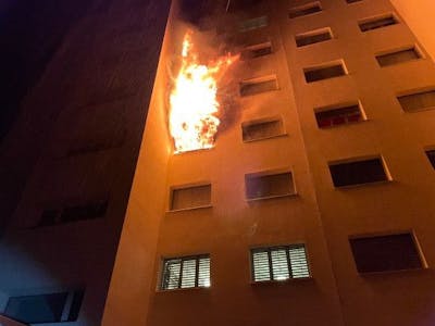 Incendie dans un immeuble, une soixantaine d'habitants évacués
