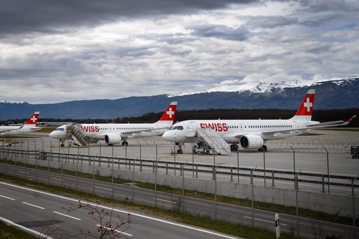 Künftig will die Swiss mit 15 Prozent weniger Maschinen fliegen.