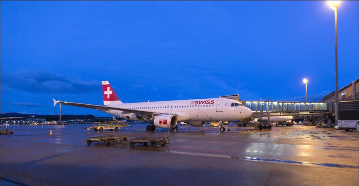 Ein baugleicher Airbus-A319 am Flughafen Zürich. (Symbolbild)
