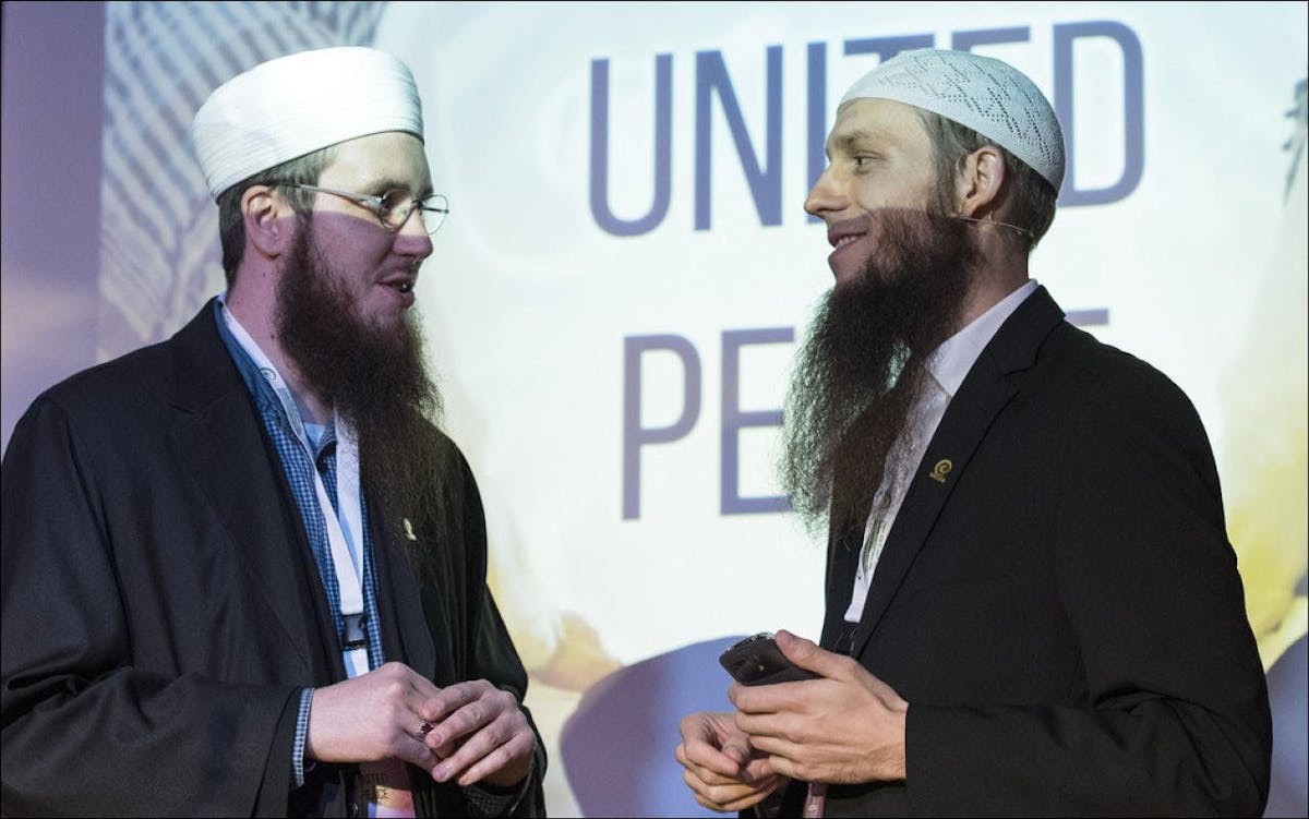 Verfahren eröffnet:  Nicolas Blancho (links) und Qaasim Illi vom Islamischen Zentralrat der Schweiz.