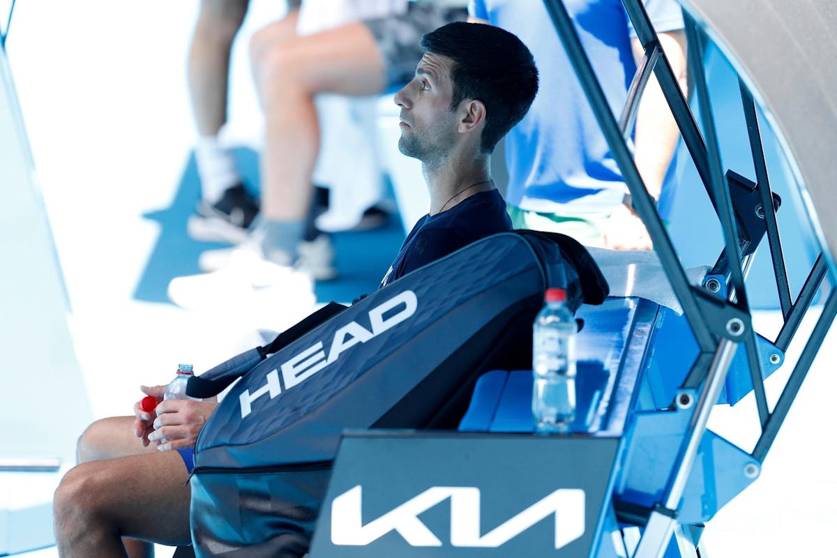 Novak Djokovic im Training in Australien.