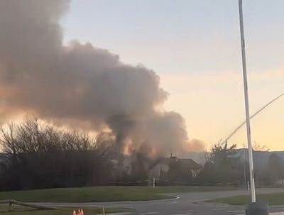 Genève: gros incendie en cours près de l'aéroport
