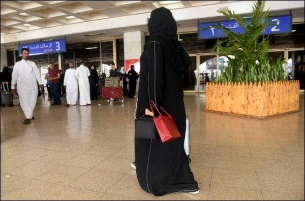 Une Saoudienne à l'aéroport de Jeddah, le 6 août 2019.