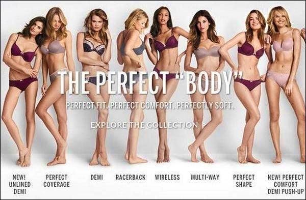 La marque de lingerie vante un «corps parfait».