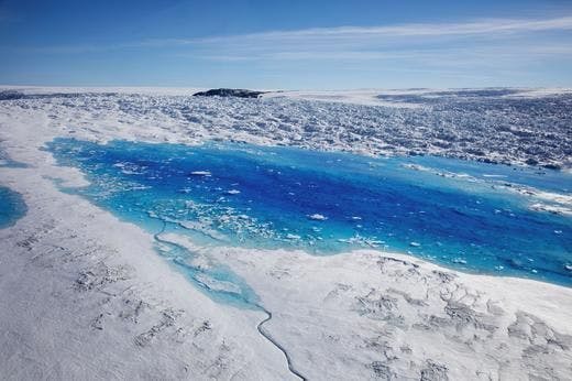 Au Groenland, les glaciers souffrent également.