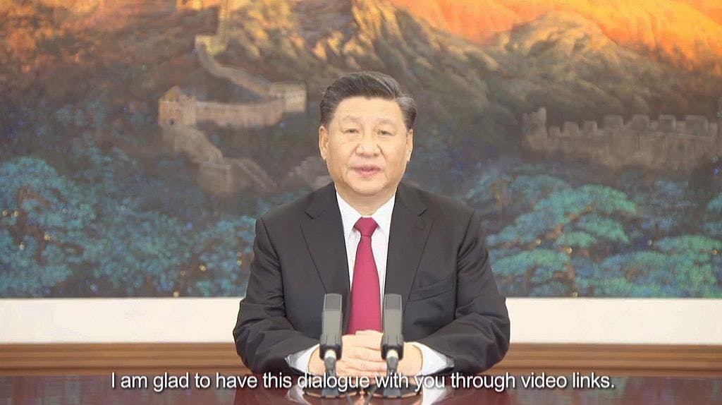 Xi Jinping à Pékin le 19 novembre 2020.