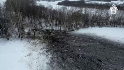 Moscou diffuse des images du supposé crash de son avion militaire