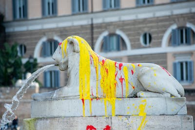 Statue aspergée à Rome: «Les animaux dans les cirques, ça suffit»