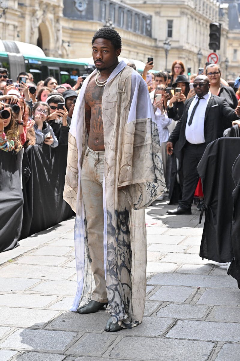 Stefon Diggs attended Jean Paul Gaultier's couture show in Paris last summer.