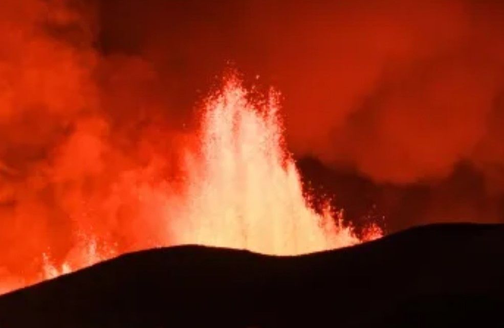 Une éruption volcanique en cours en Islande