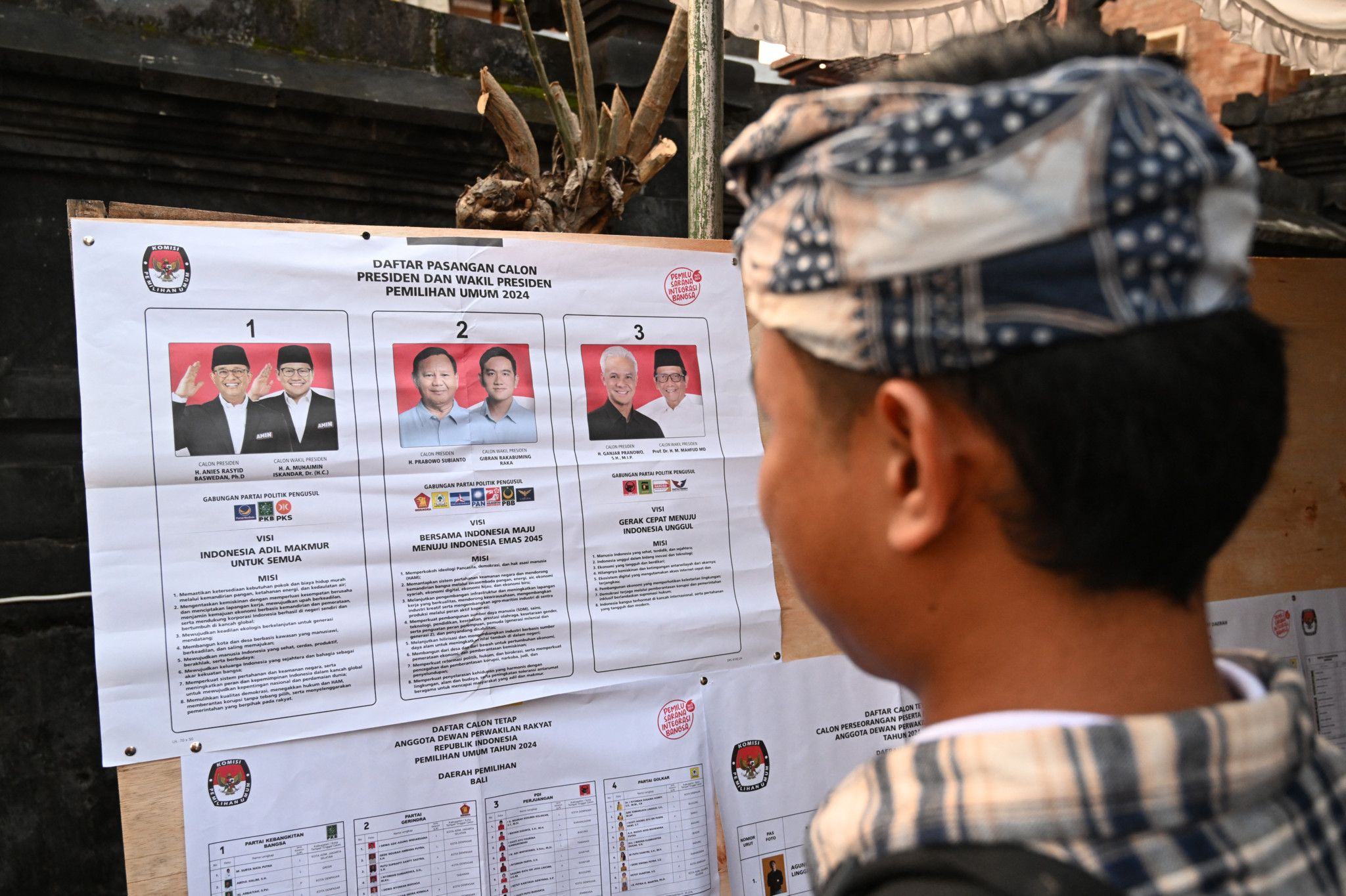 L'Indonésie vote pour désigner le successeur du président Widodo