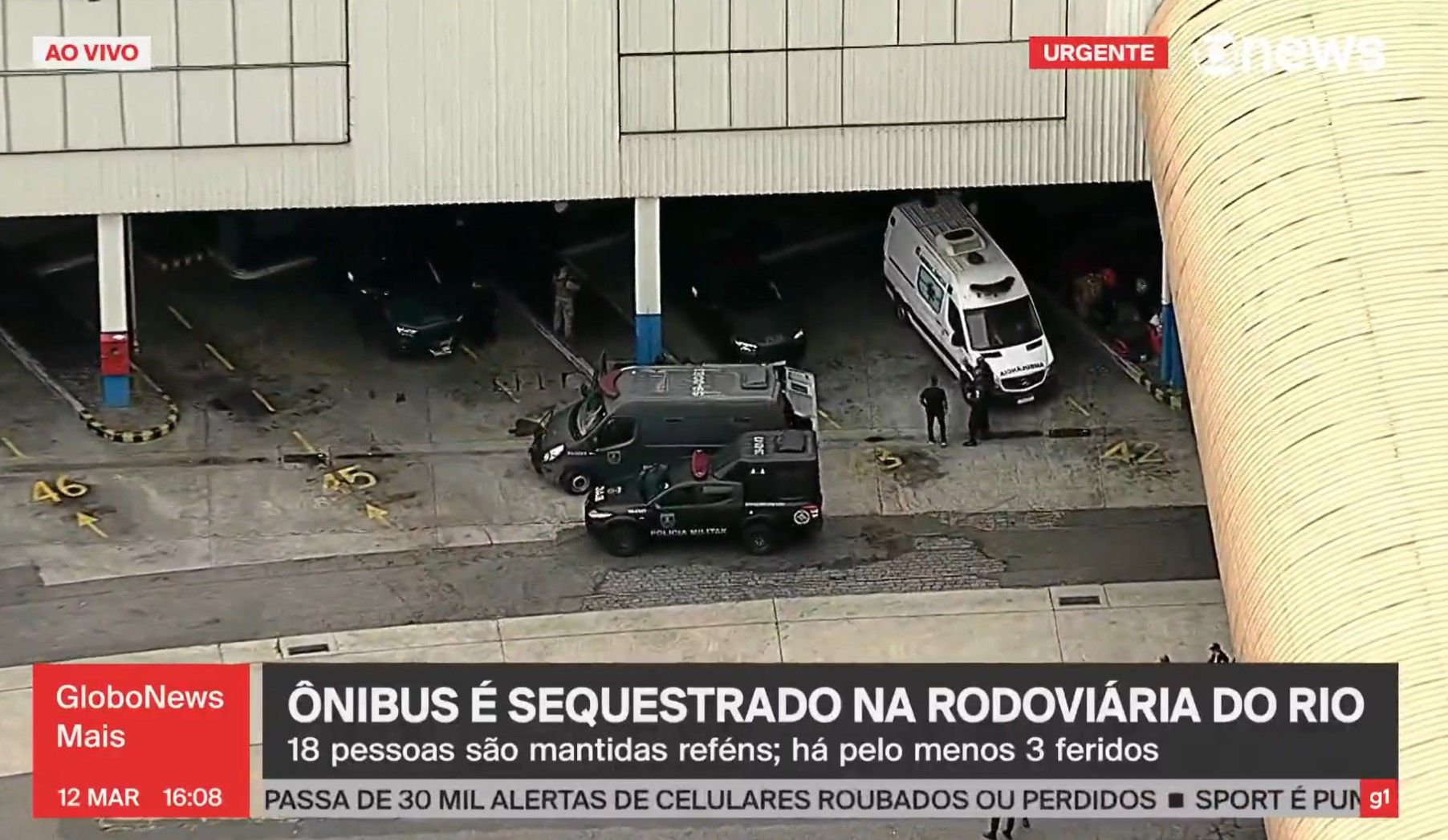 Prise d'otages en cours dans un bus à Rio
