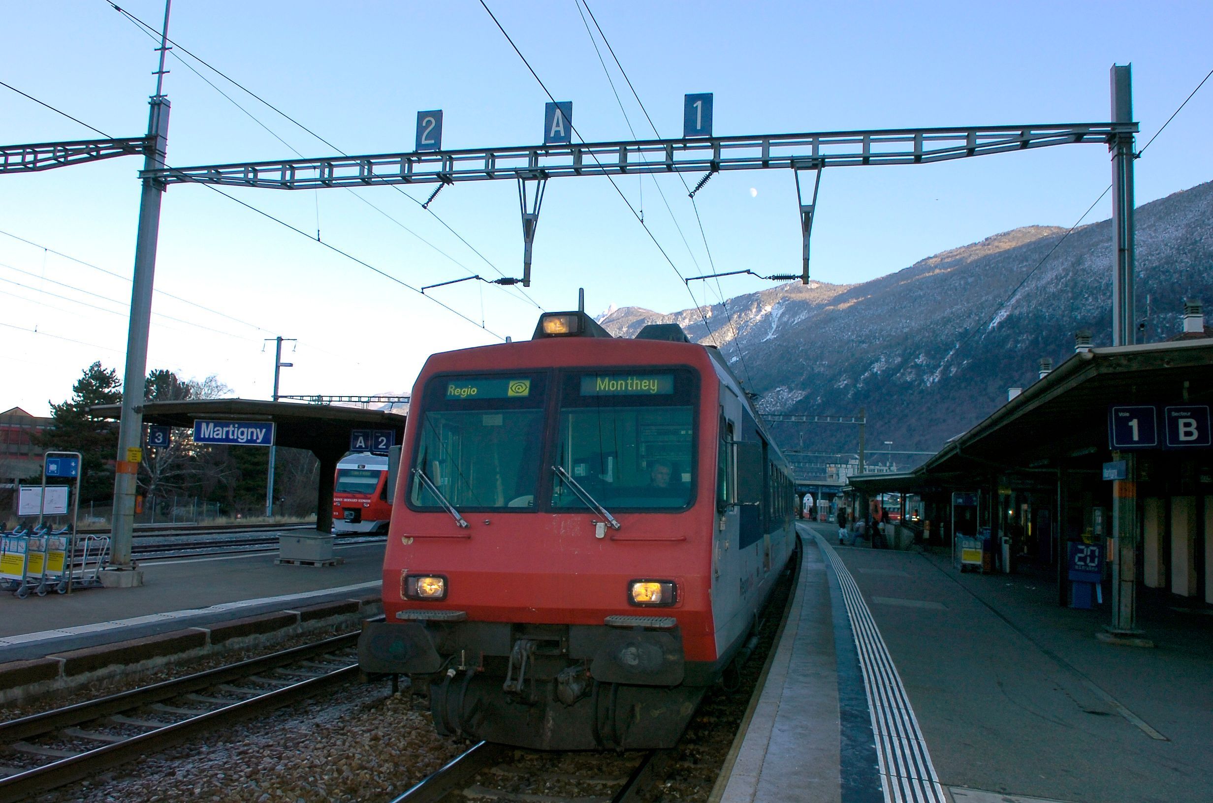 Les trains circulent à nouveau entre Sion et Martigny