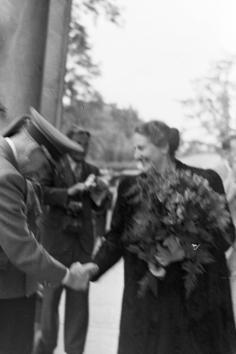Adolf Hitler with Winifred Wagner at the Bayreuth Festival in the 1930s.