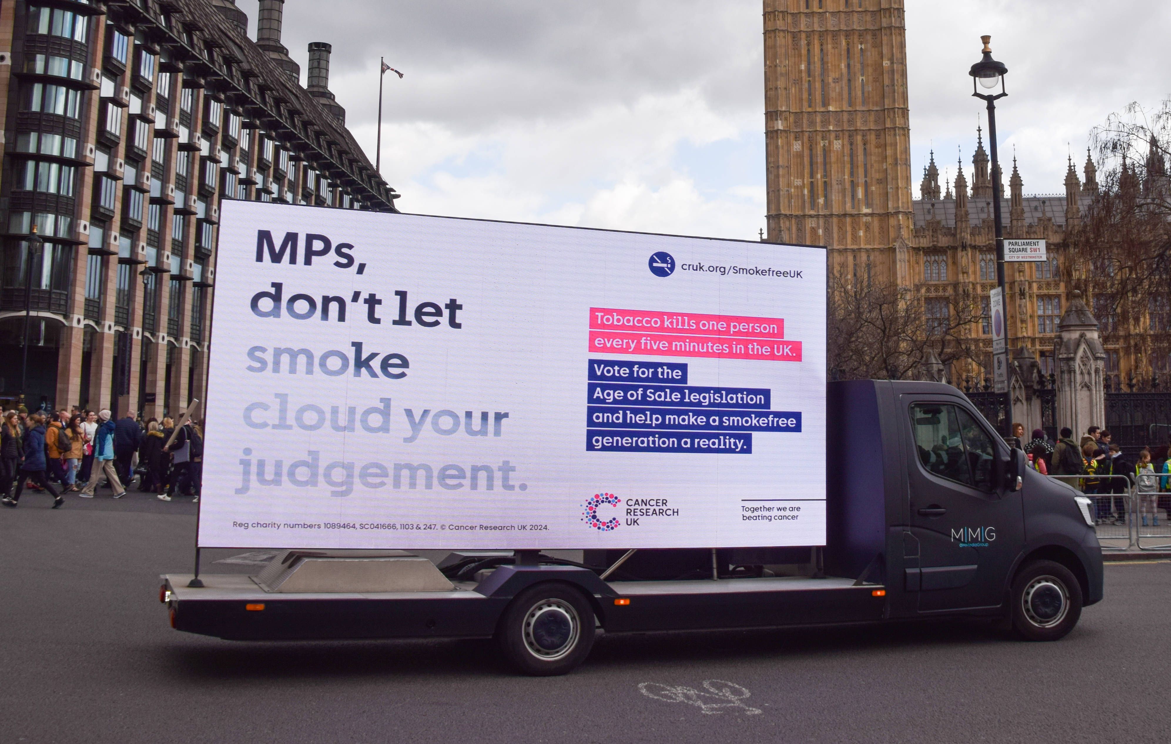 Les députés votent pour le projet d'un Royaume-Uni sans tabac
