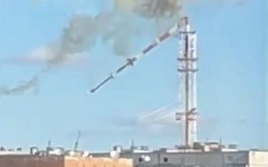 Une frappe russe détruit la tour de télévision de Kahrkiv