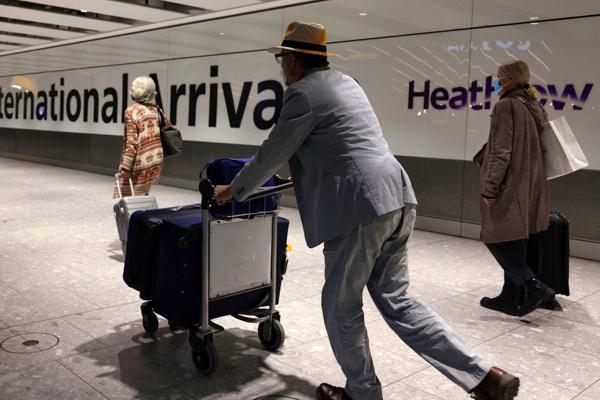L'homme était à l'aéroport d'Heathrow fin 2017 lorsqu'il a lourdement chuté. (Image d'illustration)