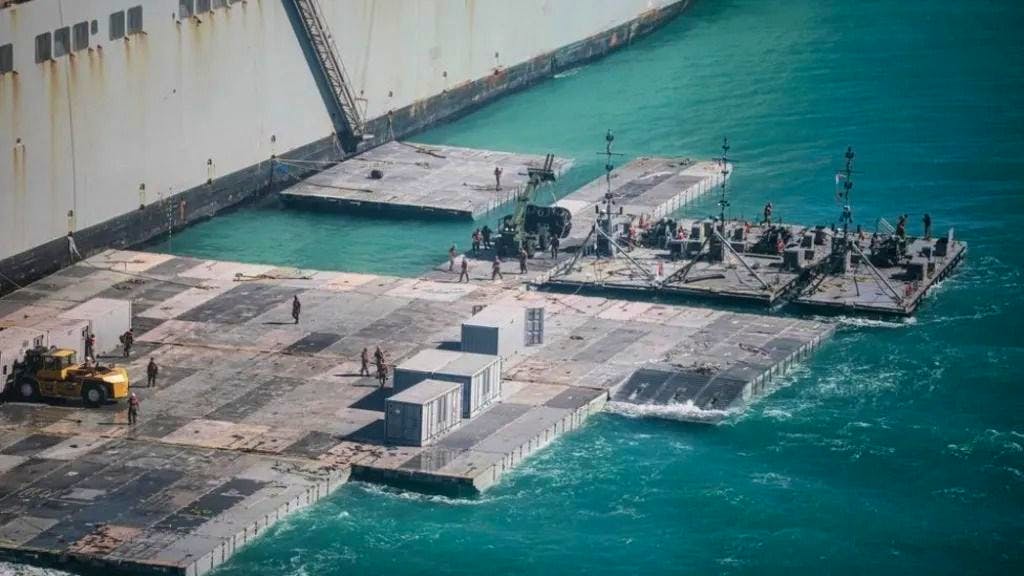 Die US-Armee erichtet derzeit vor der Küste ein schwimmendes Dock. (Symbolbild)