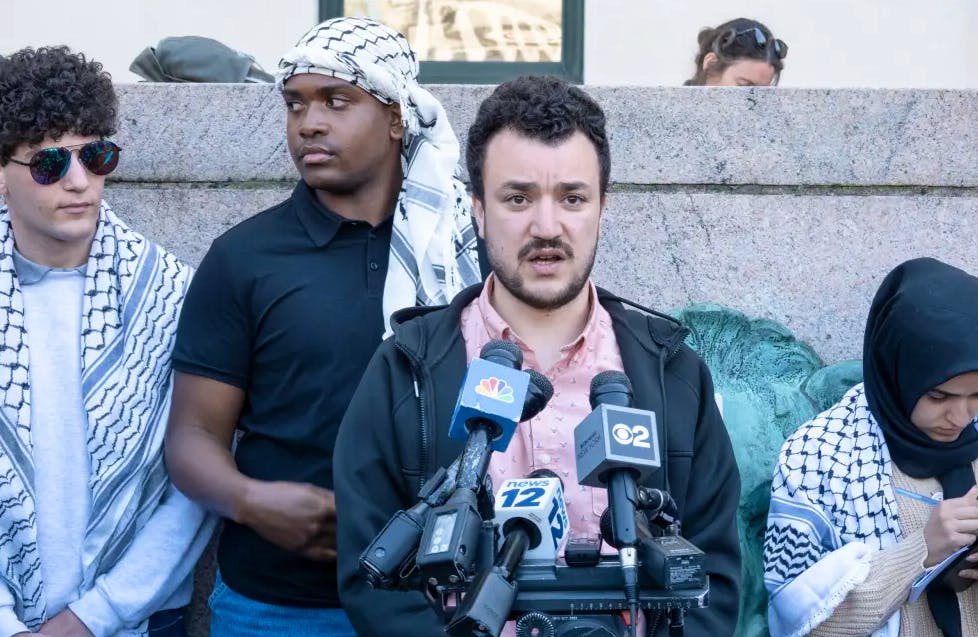 Mahmoud Khalil ist ein Verhandlungsführer für den «Columbia University Apartheid Divest».