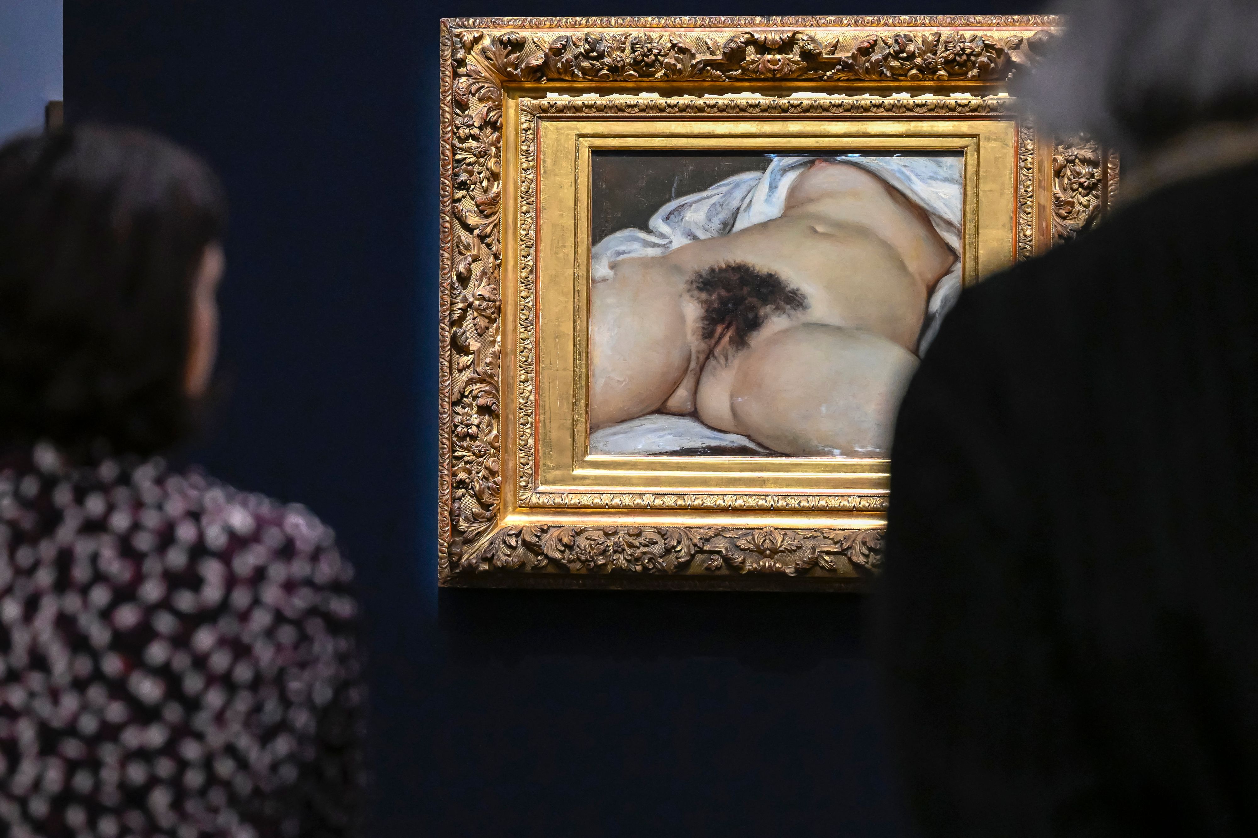 «L'Origine du monde» de Courbet tagué au Centre Pompidou-Metz