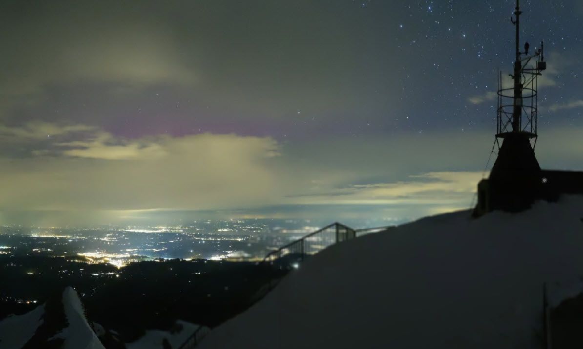 Des aurores boréales visibles dans le ciel suisse