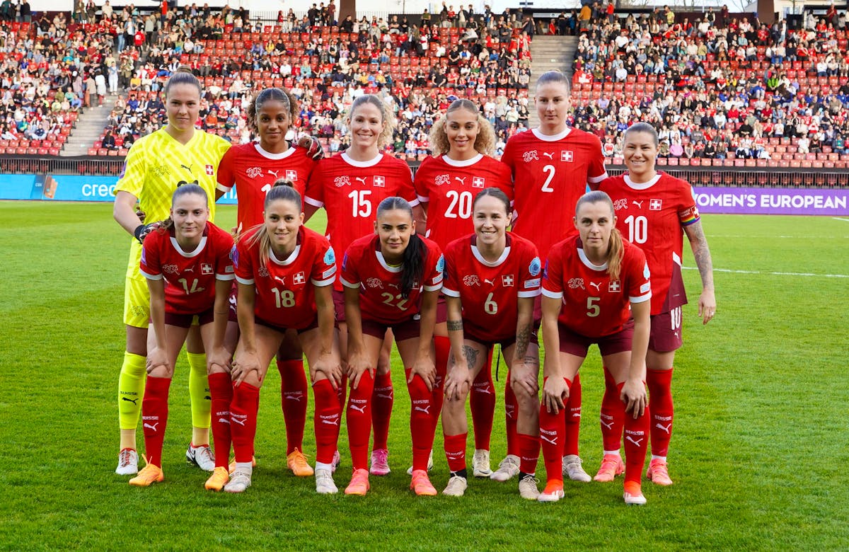 Les Suissesses avant leur match contre la Turquie, le 5 avril dernier.