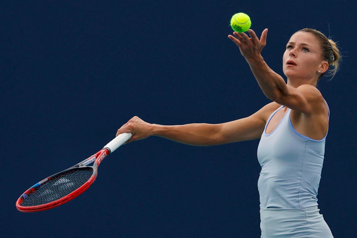Camila Giorgi a remporté son dernier match contre Magdalena Frech au premier tour à Miami.