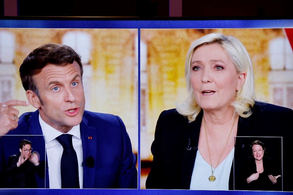 Le Pen veut un débat avec Macron, mais après les européennes