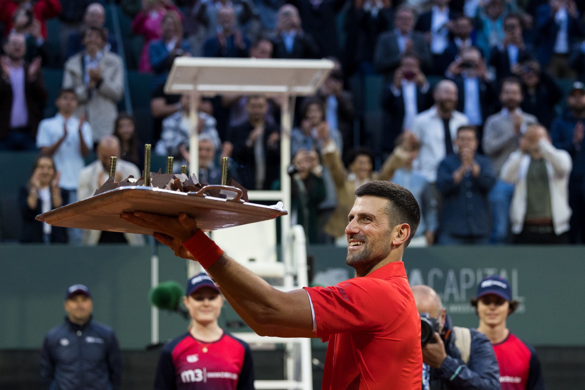 Novak Djokovic souffle et savoure «l'énergie positive reçue»