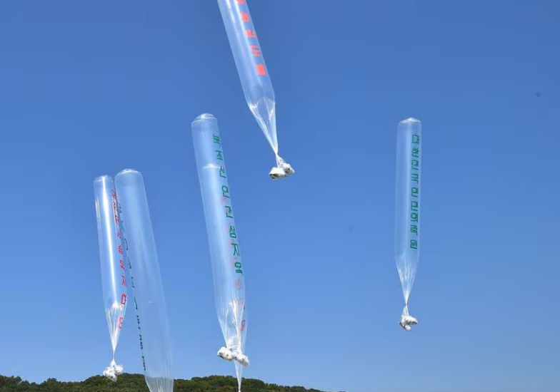 La Corée du Nord envoie des ballons remplis d'immondices au Sud