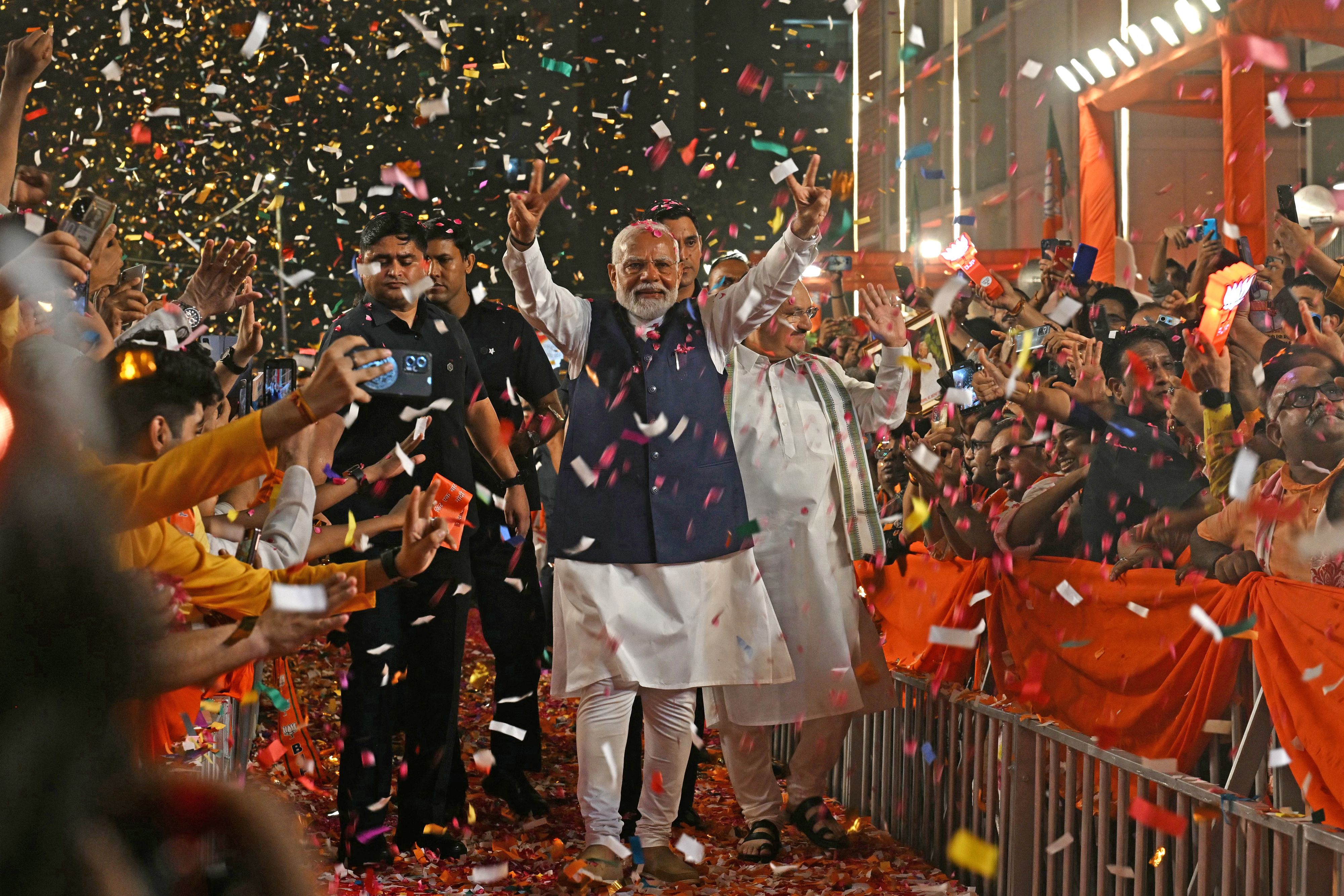 Modi revendique sa troisième victoire électorale